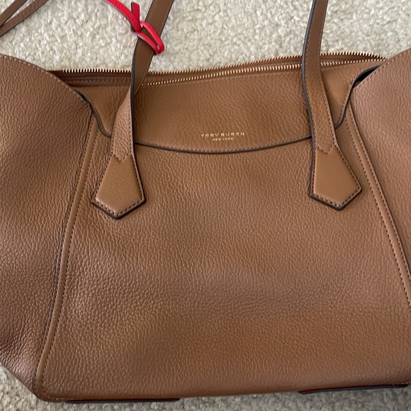 Tory Burch Perry Convertible Satchel Purse/Tote -Brown - Picture 3 of 11